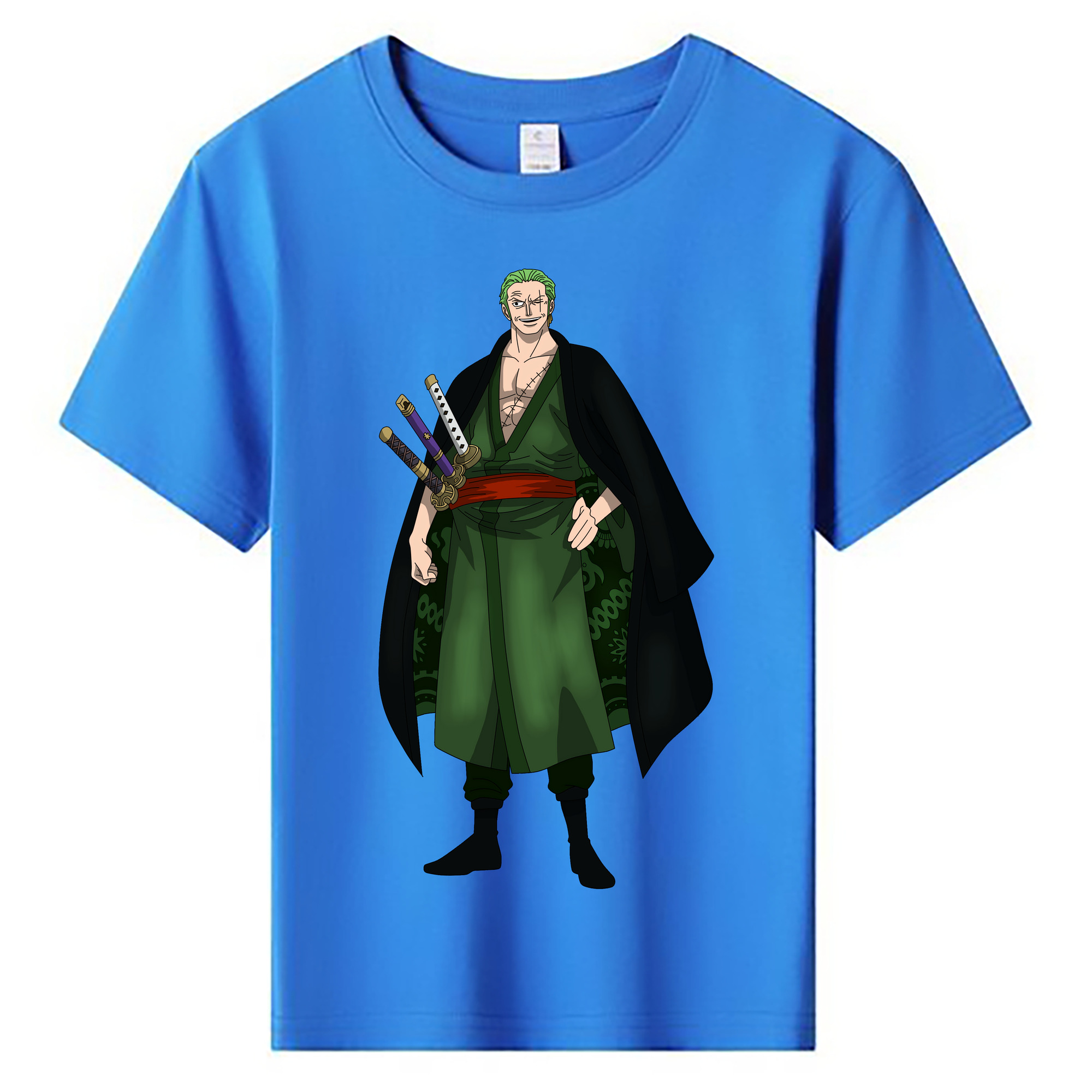 ワンピース ロロノア・ゾロ ONE PIECE Roronoa Zoro 綿100％キッズTシャツ（フロントプリント）